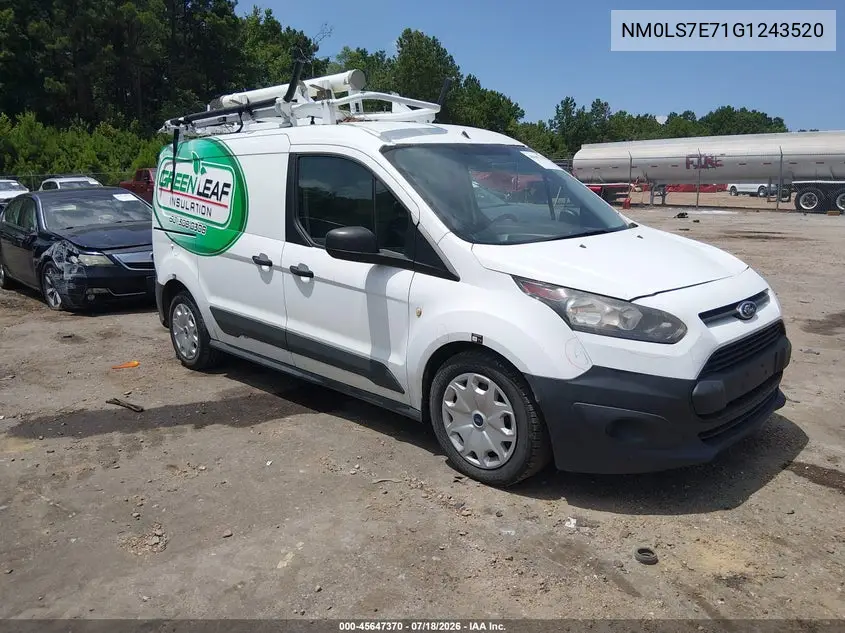 2016 Ford Transit Connect Xl VIN: NM0LS7E71G1243520 Lot: 45647370
