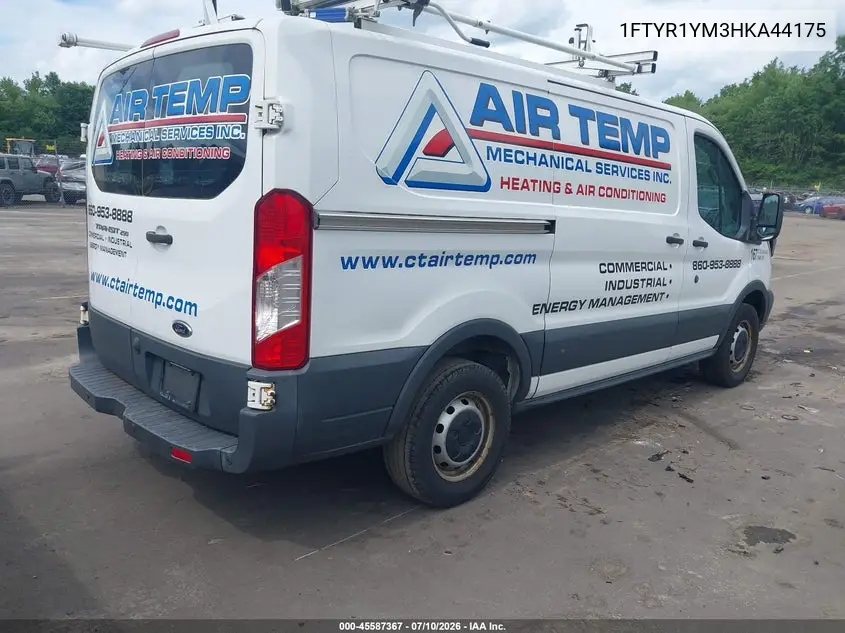 2017 Ford Transit-250 VIN: 1FTYR1YM3HKA44175 Lot: 45587367