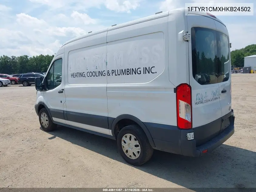 2017 Ford Transit-250 VIN: 1FTYR1CMXHKB24502 Lot: 45611357
