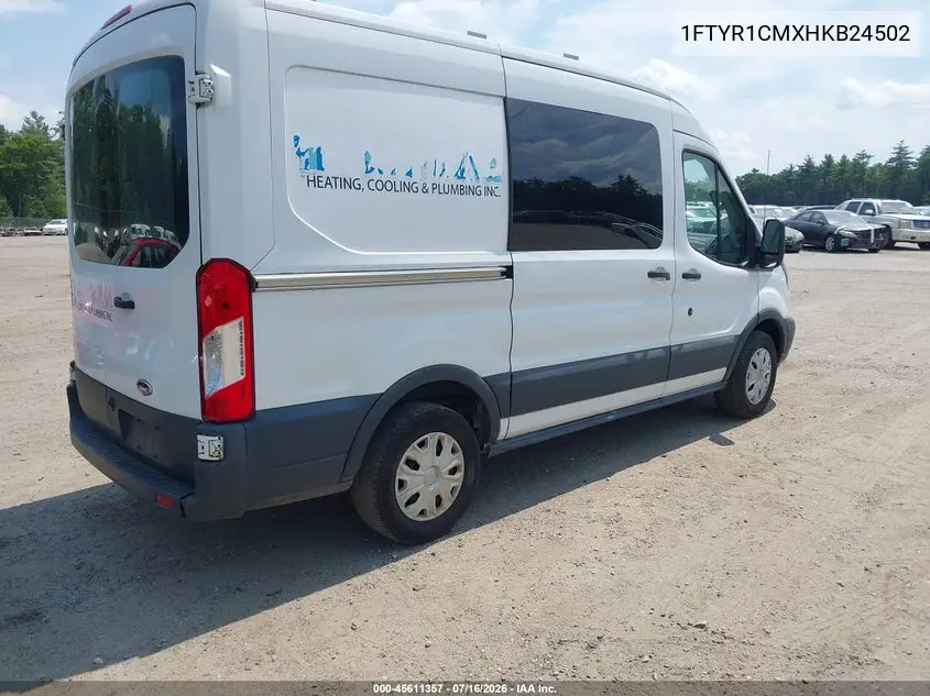 2017 Ford Transit-250 VIN: 1FTYR1CMXHKB24502 Lot: 45611357