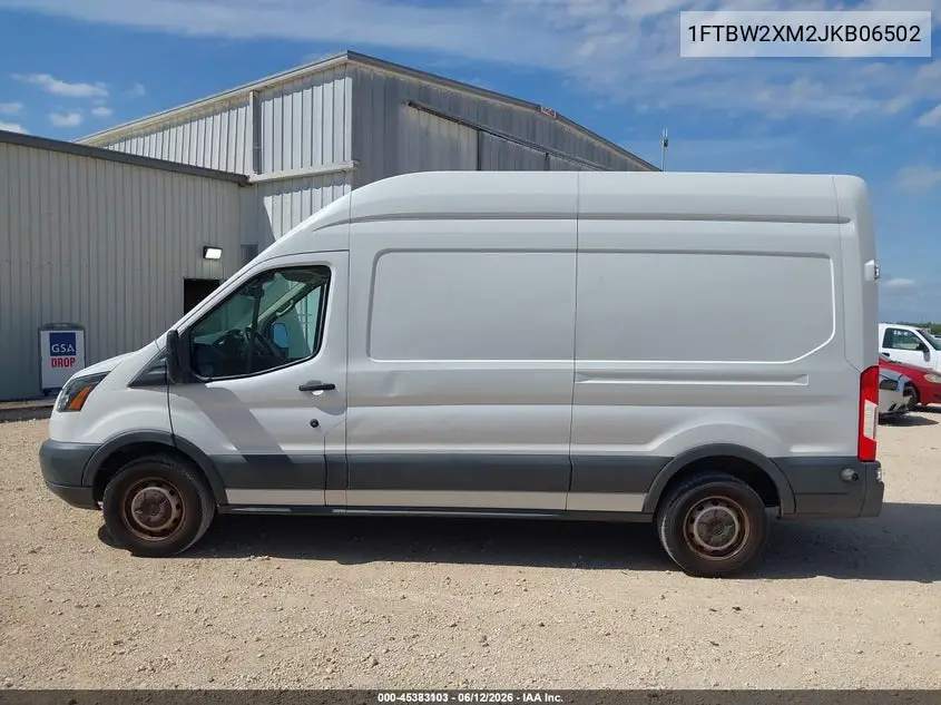 2018 Ford Transit-350 VIN: 1FTBW2XM2JKB06502 Lot: 45383103