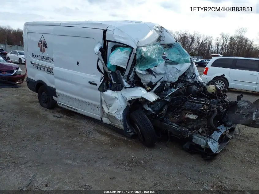 1FTYR2CM4KKB83851 2019 Ford Transit-250