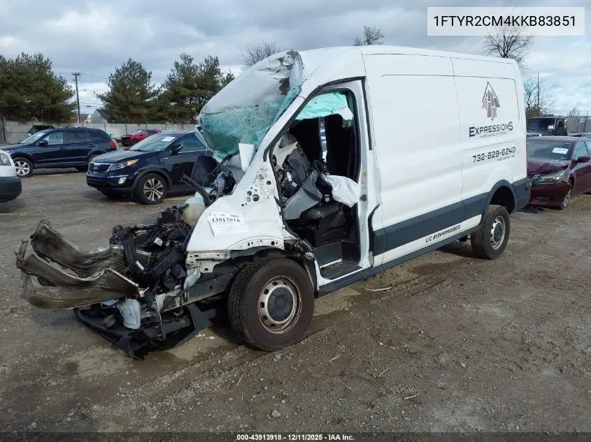 1FTYR2CM4KKB83851 2019 Ford Transit-250