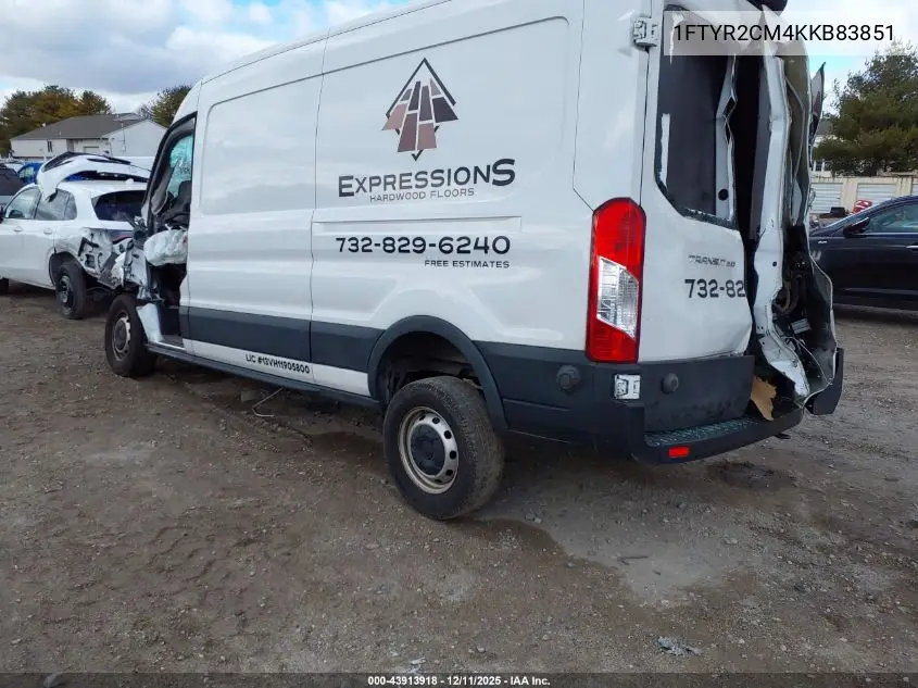1FTYR2CM4KKB83851 2019 Ford Transit-250
