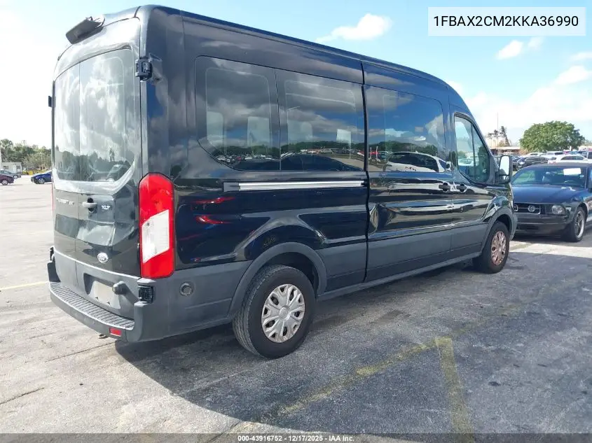 1FBAX2CM8KKA36704 2019 Ford Transit-350 Xlt