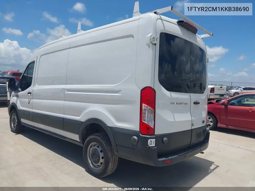 2019 Ford Transit-250 VIN: 1FTYR2CM1KKB38690 Lot: 45328277
