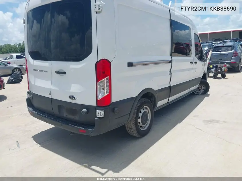 2019 Ford Transit-250 VIN: 1FTYR2CM1KKB38690 Lot: 45328277