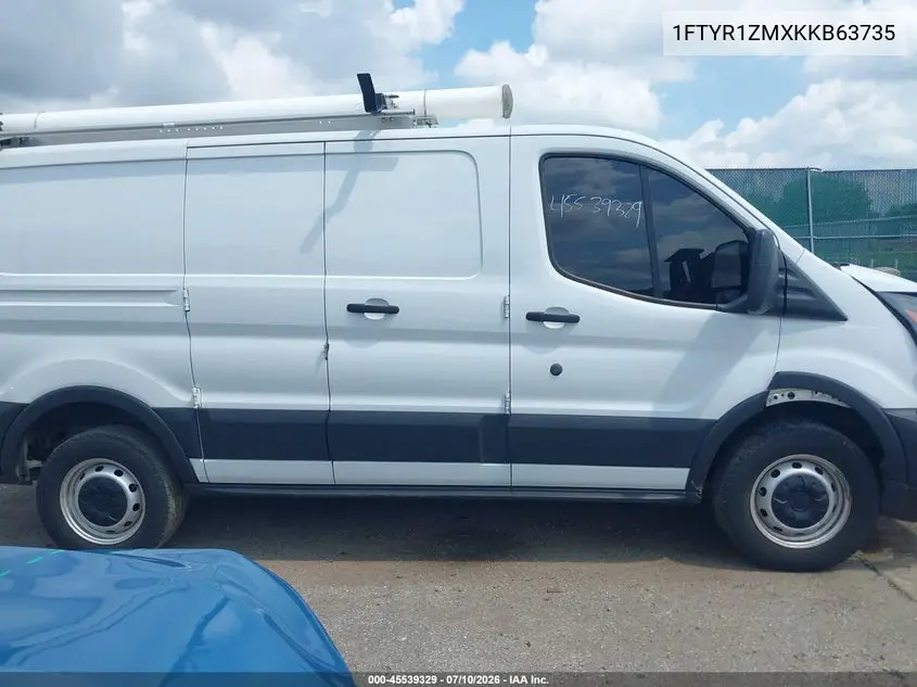 2019 Ford Transit-250 VIN: 1FTYR1ZMXKKB63735 Lot: 45539329