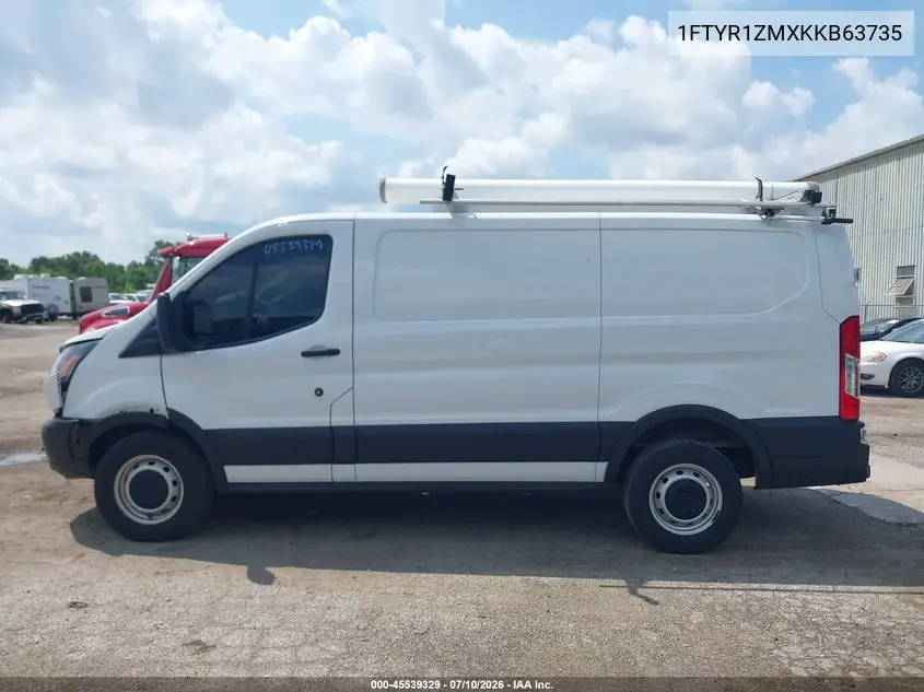 2019 Ford Transit-250 VIN: 1FTYR1ZMXKKB63735 Lot: 45539329