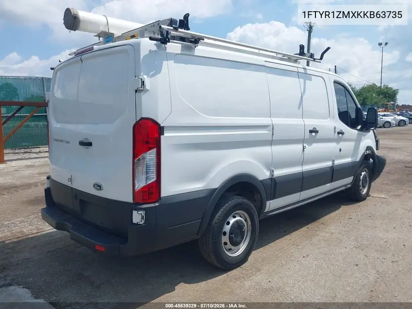 2019 Ford Transit-250 VIN: 1FTYR1ZMXKKB63735 Lot: 45539329