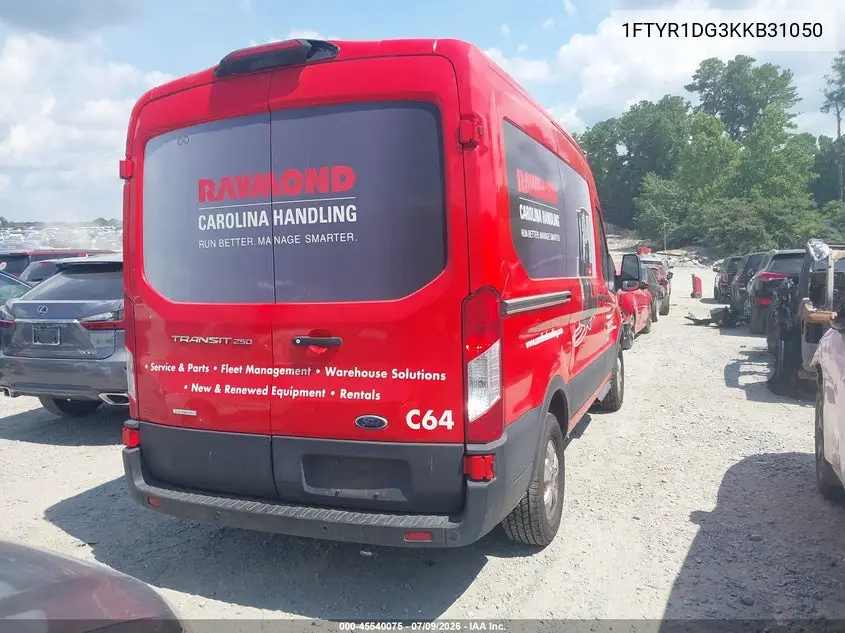 2019 Ford Transit-250 VIN: 1FTYR1DG3KKB31050 Lot: 45540075