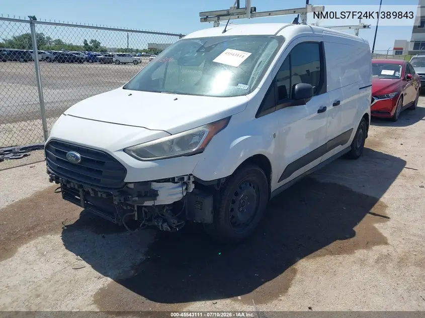 2019 Ford Transit Connect Xlt VIN: NM0LS7F24K1389843 Lot: 45543111