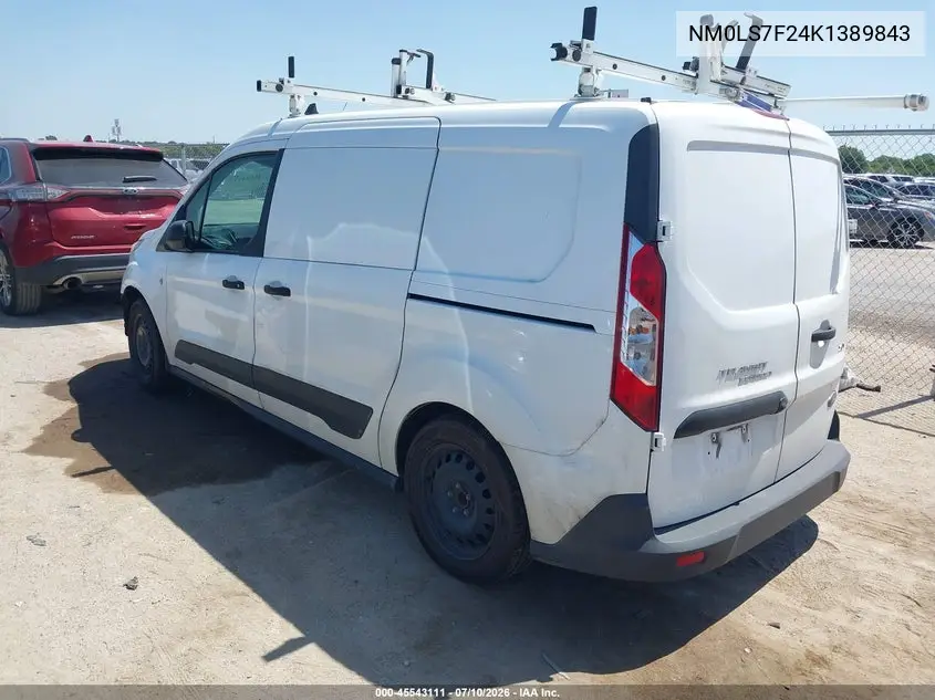 2019 Ford Transit Connect Xlt VIN: NM0LS7F24K1389843 Lot: 45543111