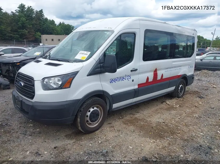 2019 Ford Transit-350 Xl VIN: 1FBAX2CGXKKA17372 Lot: 45589480