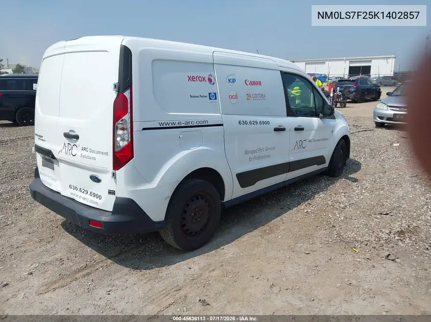 2019 Ford Transit Connect Xlt VIN: NM0LS7F25K1402857 Lot: 45636113
