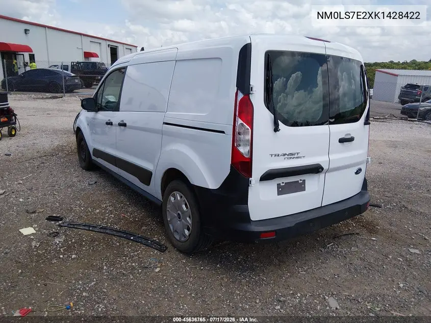 2019 Ford Transit Connect Xl VIN: NM0LS7E2XK1428422 Lot: 45636765