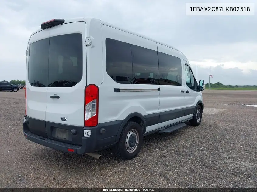 2020 Ford Transit-350 Passenger Van Xl VIN: 1FBAX2C87LKB02518 Lot: 45335008