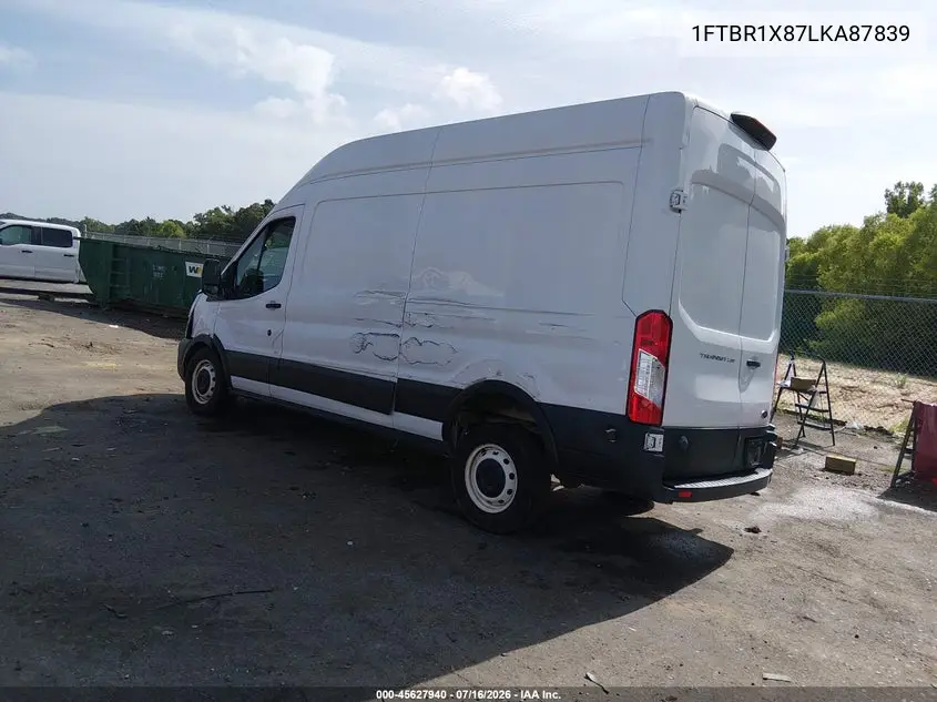 2020 Ford Transit-250 VIN: 1FTBR1X87LKA87839 Lot: 45627940