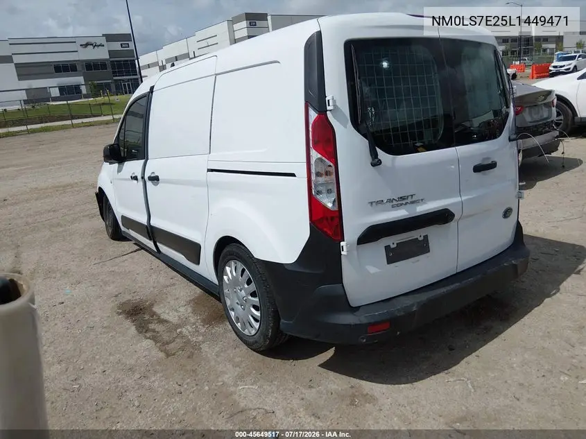 2020 Ford Transit Connect Xl VIN: NM0LS7E25L1449471 Lot: 45649517