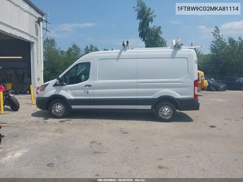 2021 Ford Transit-350 VIN: 1FTBW9CG2MKA81114 Lot: 45526942