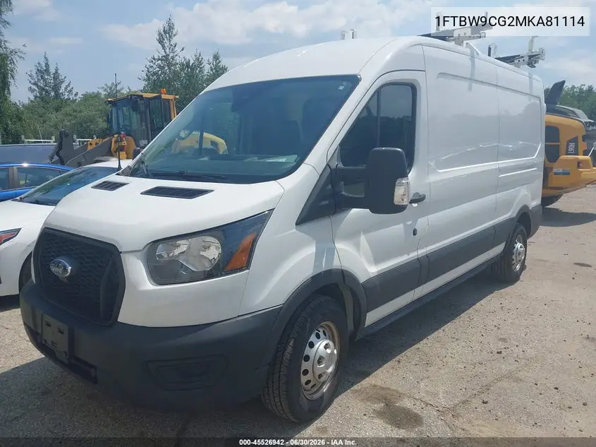 2021 Ford Transit-350 VIN: 1FTBW9CG2MKA81114 Lot: 45526942