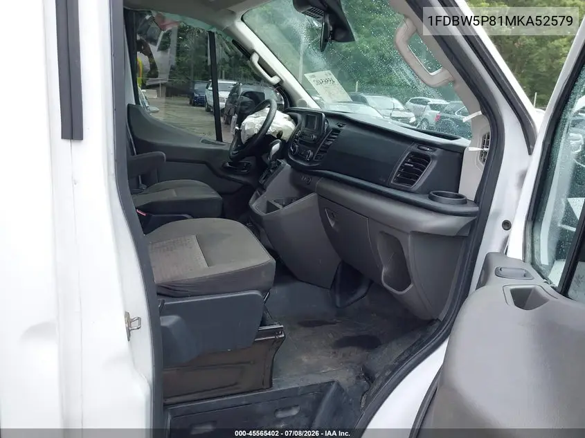 2021 Ford Transit-350 Cutaway VIN: 1FDBW5P81MKA52579 Lot: 45565402