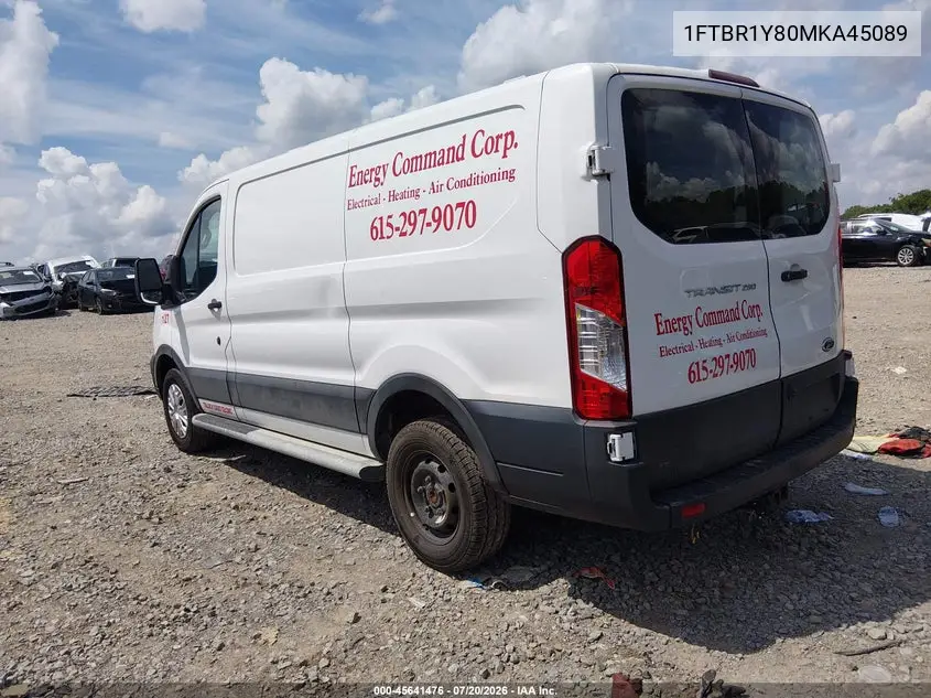 2021 Ford Transit-250 VIN: 1FTBR1Y80MKA45089 Lot: 45641476