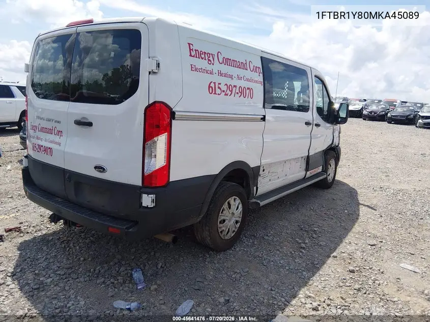 2021 Ford Transit-250 VIN: 1FTBR1Y80MKA45089 Lot: 45641476
