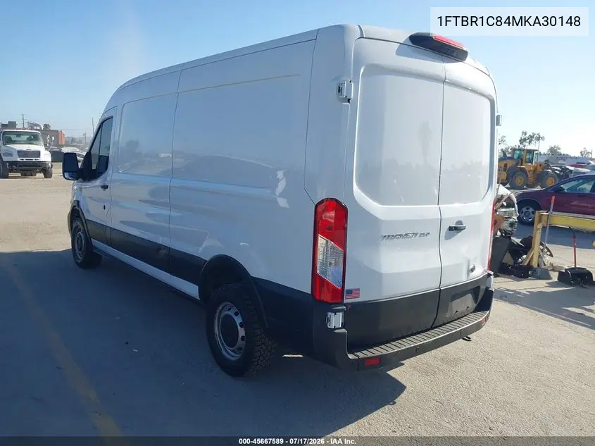 2021 Ford Transit-250 VIN: 1FTBR1C84MKA30148 Lot: 45667589