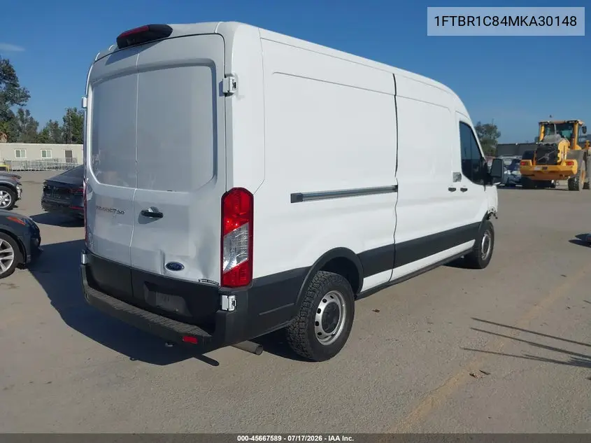 2021 Ford Transit-250 VIN: 1FTBR1C84MKA30148 Lot: 45667589