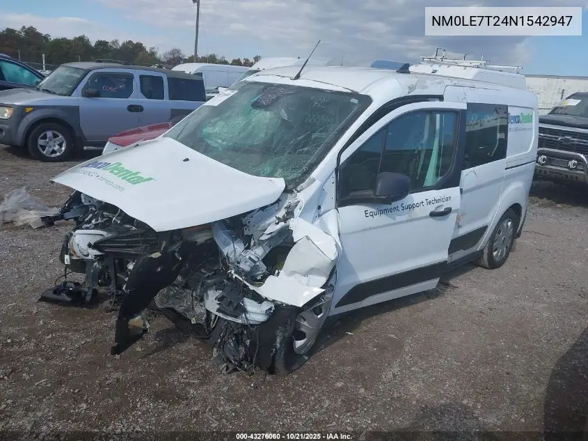 NM0LE7T24N1542947 2022 Ford Transit Connect Xlt