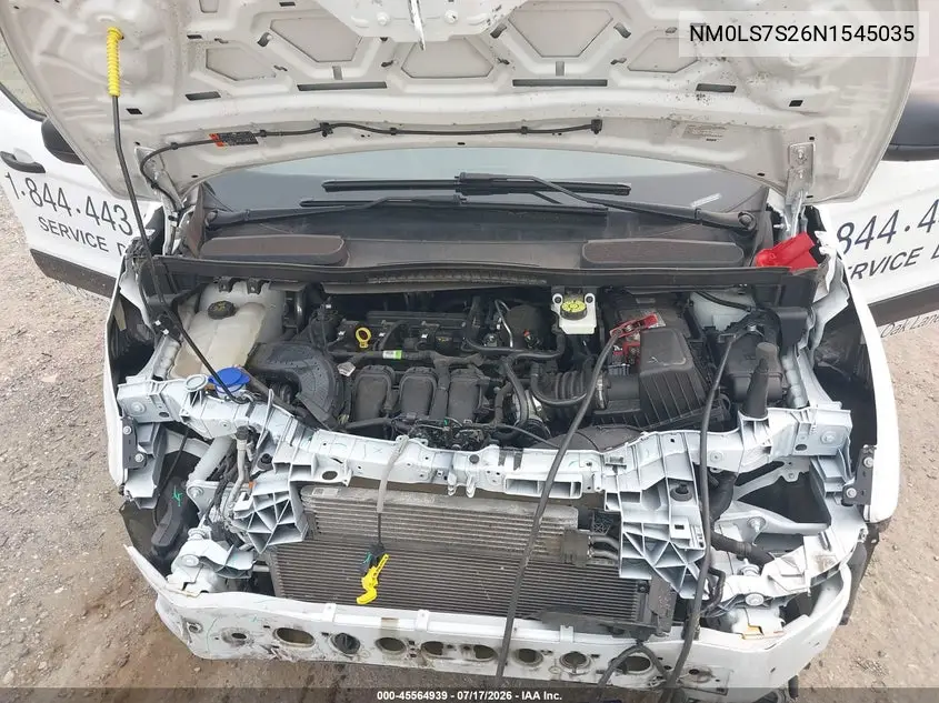 2022 Ford Transit Connect Xl VIN: NM0LS7S26N1545035 Lot: 45564939