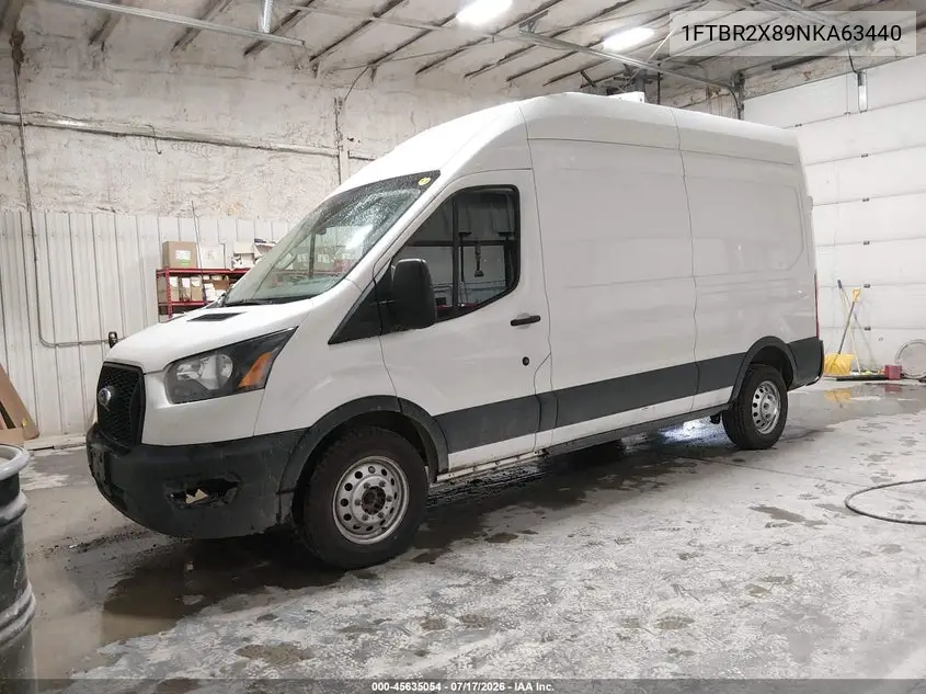 2022 Ford Transit-250 VIN: 1FTBR2X89NKA63440 Lot: 45635054