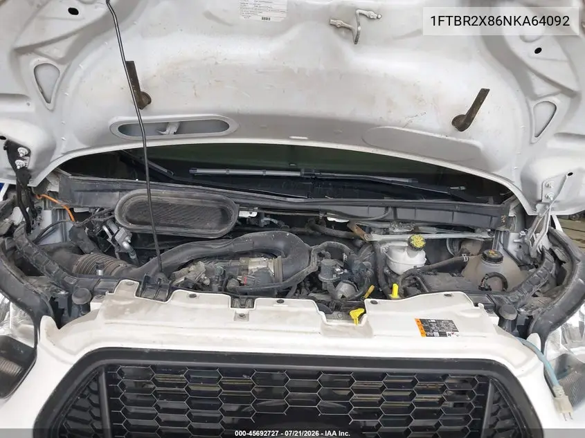 2022 Ford Transit-250 VIN: 1FTBR2X86NKA64092 Lot: 45692727