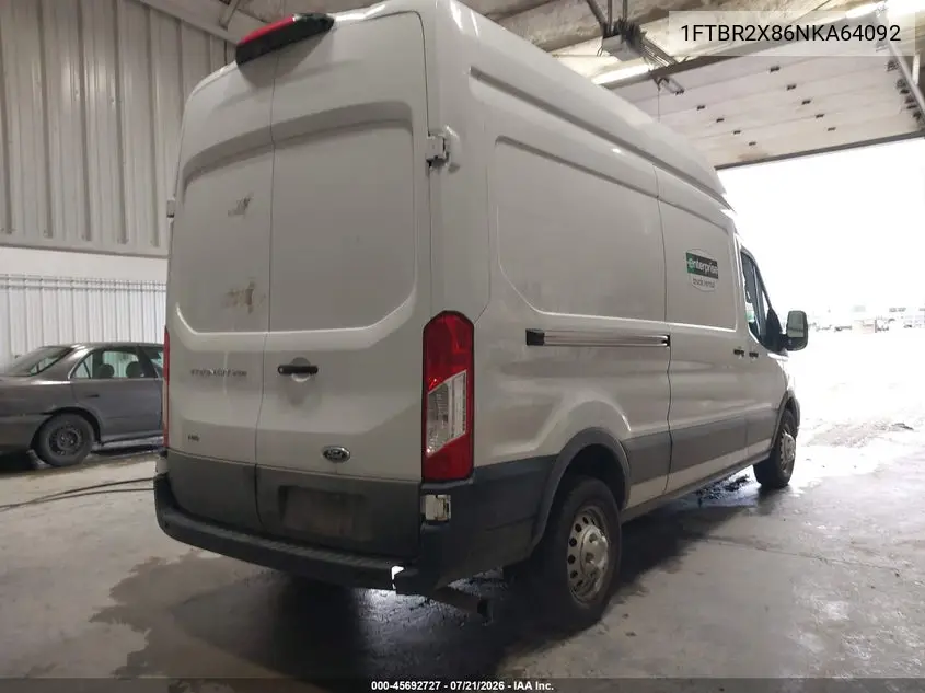2022 Ford Transit-250 VIN: 1FTBR2X86NKA64092 Lot: 45692727
