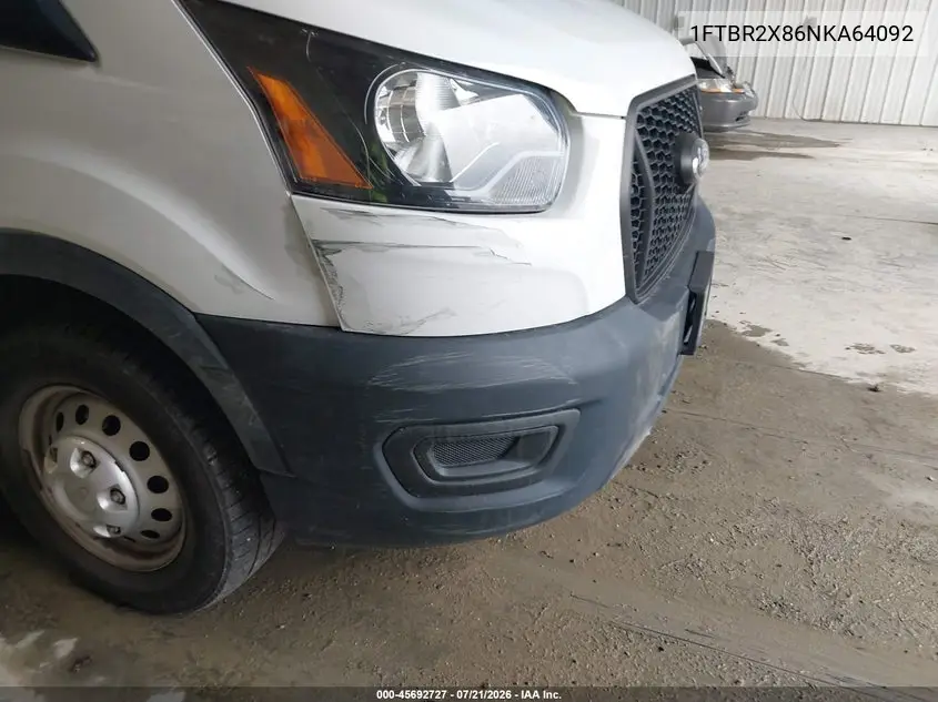 2022 Ford Transit-250 VIN: 1FTBR2X86NKA64092 Lot: 45692727