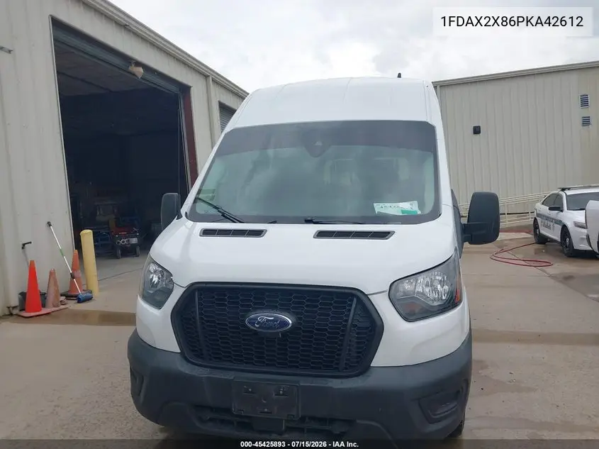 2023 Ford Transit-350 Passenger Van Xl/Xlt VIN: 1FDAX2X86PKA42612 Lot: 45425893