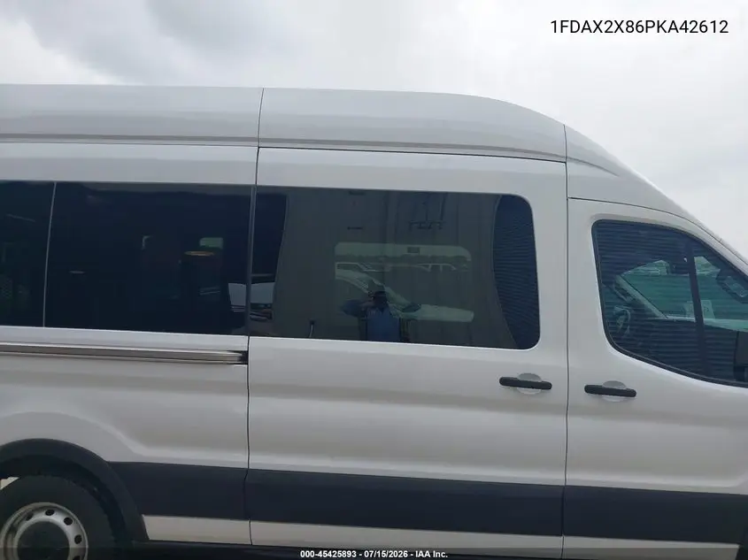 2023 Ford Transit-350 Passenger Van Xl/Xlt VIN: 1FDAX2X86PKA42612 Lot: 45425893