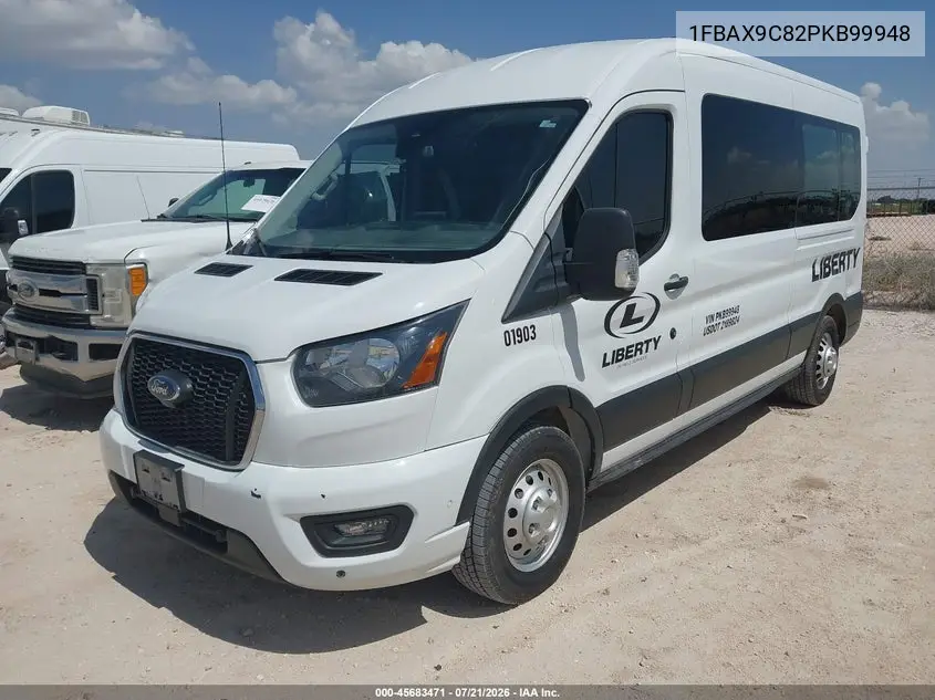 2023 Ford Transit-350 Passenger Van Xlt VIN: 1FBAX9C82PKB99948 Lot: 45683471