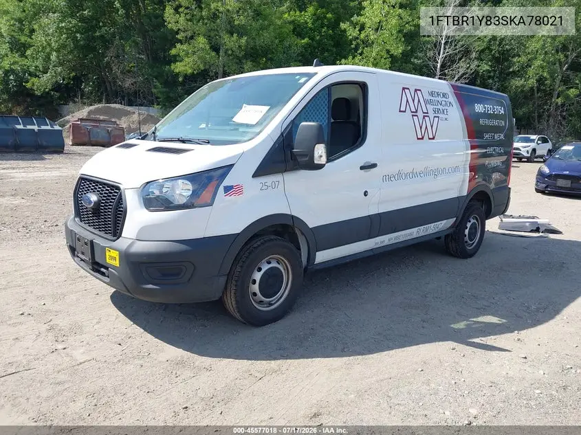 2025 Ford Transit-250 VIN: 1FTBR1Y83SKA78021 Lot: 45577018