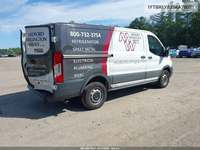 2025 Ford Transit-250 VIN: 1FTBR1Y83SKA78021 Lot: 45577018