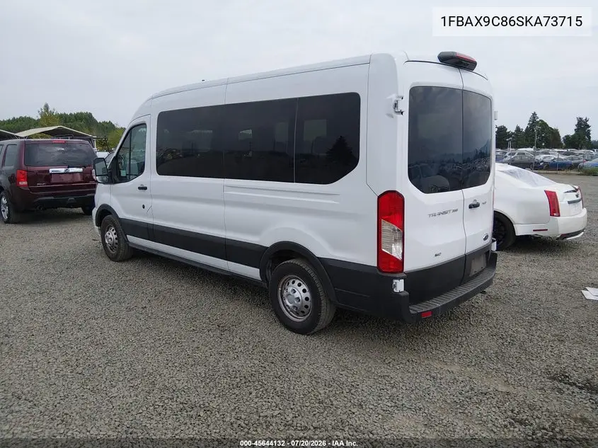 2025 Ford Transit-350 Passenger Van Xlt VIN: 1FBAX9C86SKA73715 Lot: 45644132