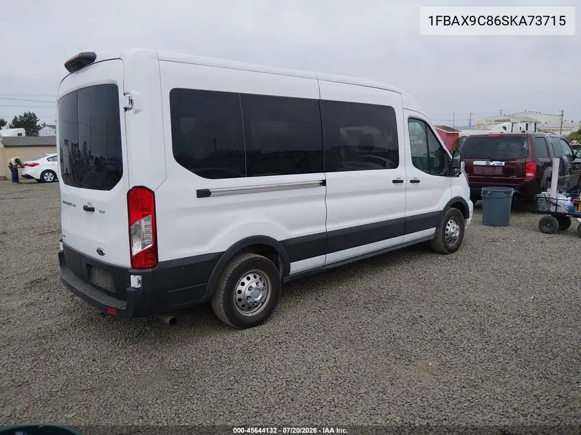 2025 Ford Transit-350 Passenger Van Xlt VIN: 1FBAX9C86SKA73715 Lot: 45644132