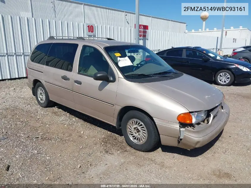 1998 Ford Windstar Gl/Limited/Lx VIN: 2FMZA5149WBC93161 Lot: 41973759