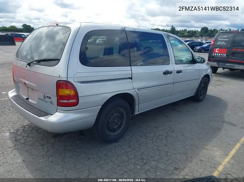 1998 Ford Windstar Gl/Limited/Lx VIN: 2FMZA5141WBC52314 Lot: 45311166