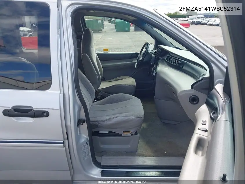 1998 Ford Windstar Gl/Limited/Lx VIN: 2FMZA5141WBC52314 Lot: 45311166
