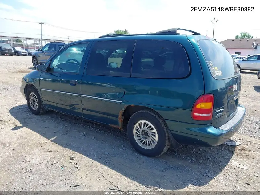 1998 Ford Windstar Gl/Limited/Lx VIN: 2FMZA5148WBE30882 Lot: 45629247