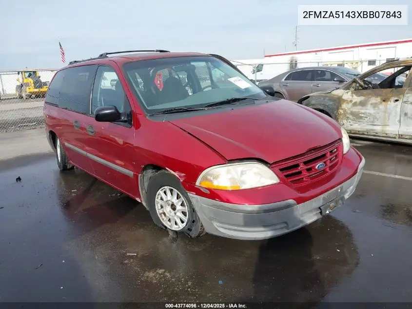 1999 Ford Windstar Lx VIN: 2FMZA5143XBB07843 Lot: 43774096