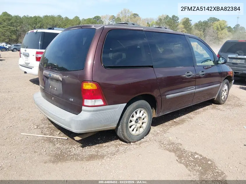 1999 Ford Windstar Lx VIN: 2FMZA5142XBA82384 Lot: 44686453