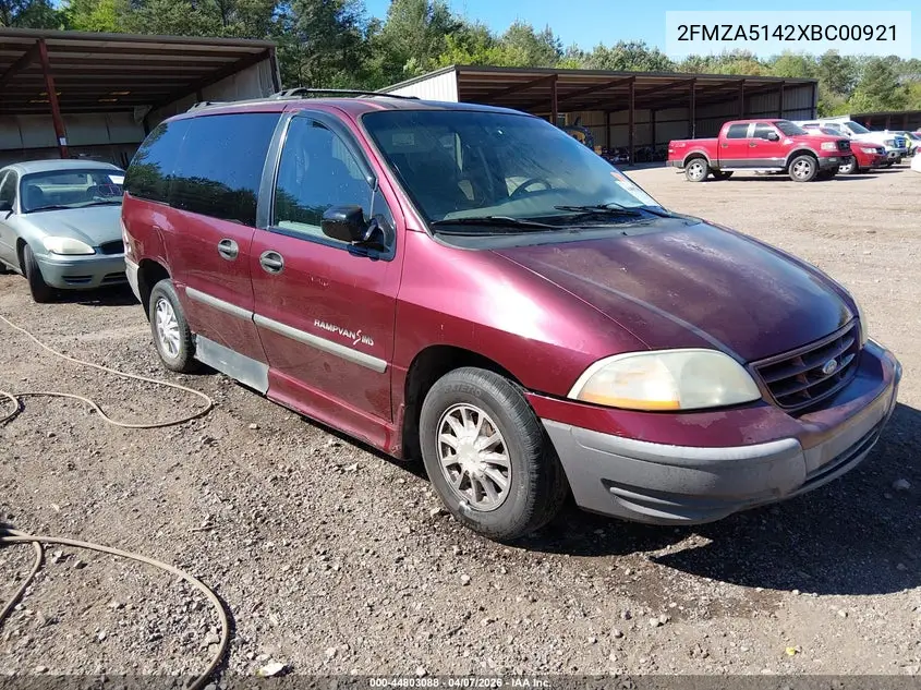 1999 Ford Windstar Lx VIN: 2FMZA5142XBC00921 Lot: 44803088